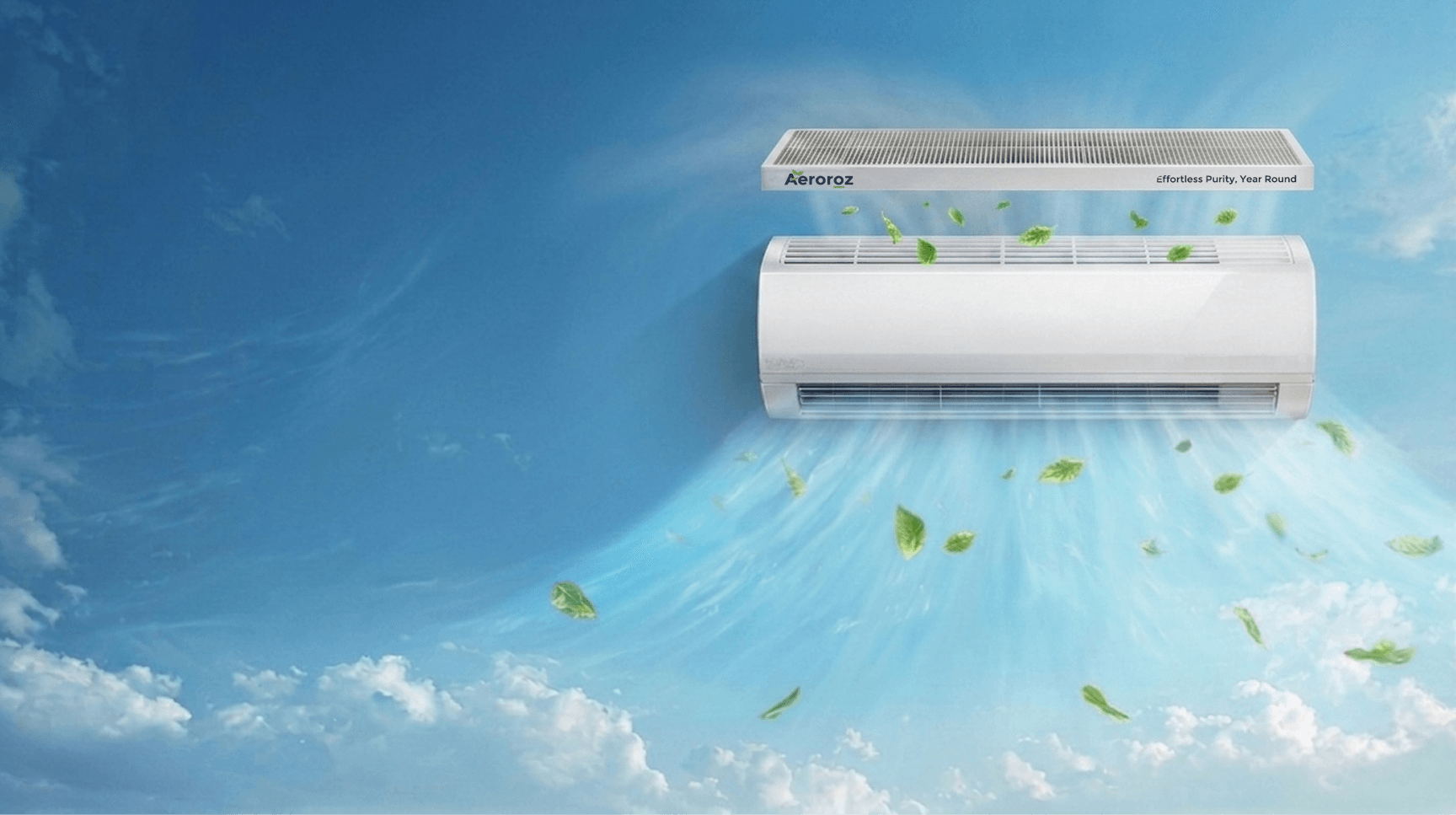 Olivia 300 compact room air purifier in a sunlit room